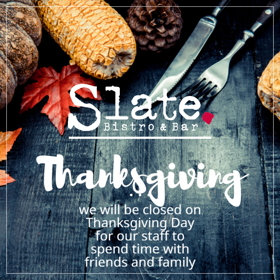 Slate thanksgiving hour Graphic